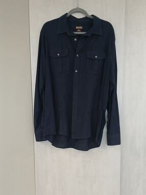 Michael Kors Men's Navy Button-Down Shirt